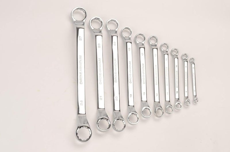 FLZOSPER 16 mm x 18 mm 12 Point 45-Degree Offset Double Box End Wrench Polished Finish, Cr-V - Image 2
